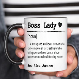 Boss Lady Definition Tasse
