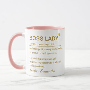 Boss Lady Definition Tasse - Stärkendes Bürogesche
