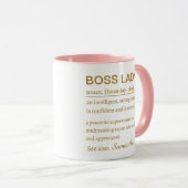 Boss Lady Definition Tasse - Stärkendes Bürogesche (VorderseiteRechts)