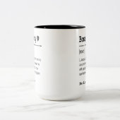 Boss Lady Definition Zweifarbige Tasse (Mittel)