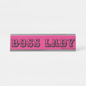 BOSS LADY DESK NAME TELLER SCHREIBTISCHNAMENSPLAKETTE (Vorderseite )