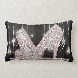 Boss Lady Diamanten High Heel Schuhe Kissen