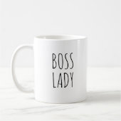 "Boss Lady" Einfaches modernes Bauernhaus Kaffeetasse (Links)