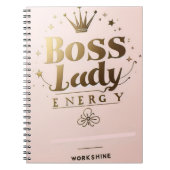 Boss Lady Energy Notebook Notizblock (Vorderseite)