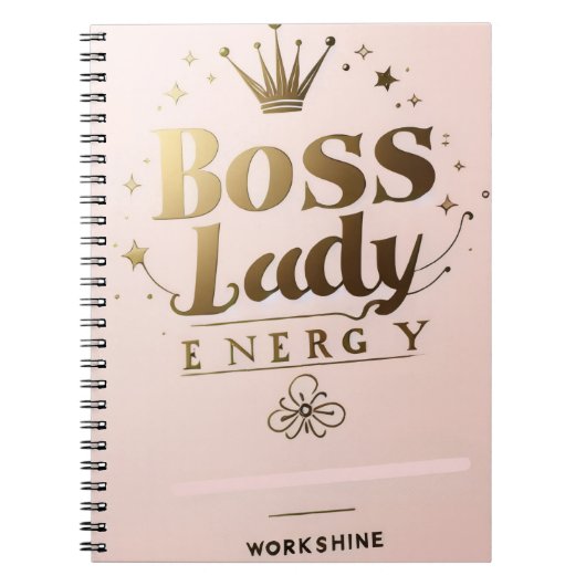 Boss Lady Energy Notebook Notizblock (Vorderseite)