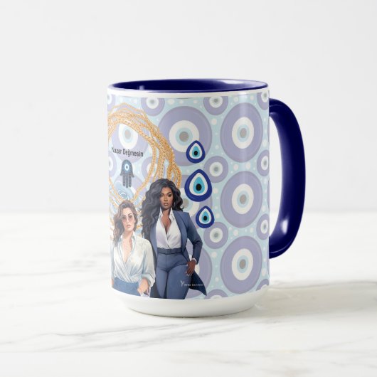 Boss lady Evil eye Tasse (VorderseiteRechts)