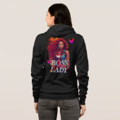 Boss Lady Fire Kapuzenpullover Hoodie (Schwarz voll)