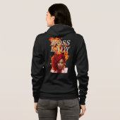 Boss Lady Fire Kapuzenpullover Hoodie (Schwarz voll)