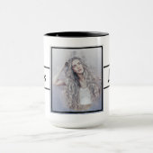 Boss Lady Foto Ringer 15oz Tasse (Zentrum)