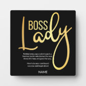 Boss Lady Fotoplatte (Vorderseite)