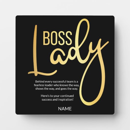 Boss Lady Fotoplatte (Vorderseite)