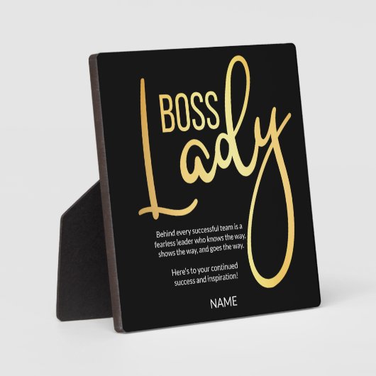 Boss Lady Fotoplatte (Vorderseite)