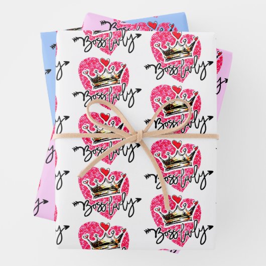 Boss Lady Geschenkpapier Set (Beispiel)