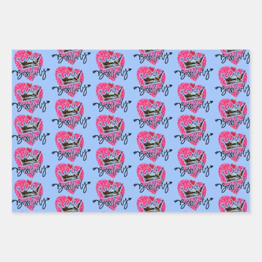 Boss Lady Geschenkpapier Set (Vorderseite 3)