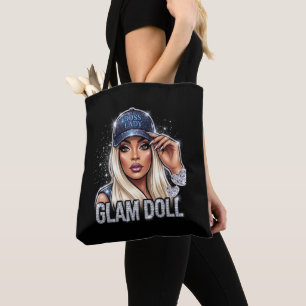 Boss Lady Glam Doll All-Over-Print-Tasche Tasche