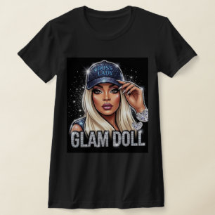 Boss Lady Glam Doll Diamanten T-Shirt
