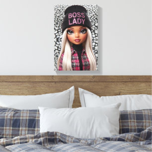Boss Lady Glam Doll Leinwanddruck