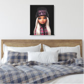 Boss Lady Glam Doll Leinwanddruck (Insitu (Schlafzimmer))
