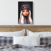 Boss Lady Glam Doll Leinwanddruck (Insitu (Schlafzimmer))