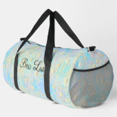 Boss Lady Gold Floral auf Pastellen Duffle Bag (Rechte Ecke)