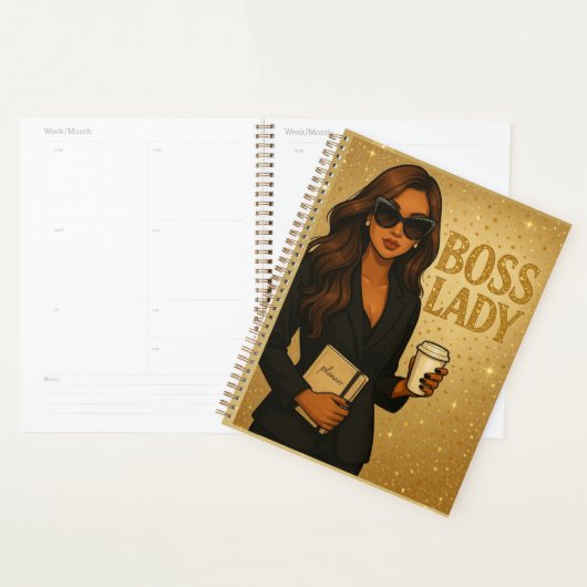 Boss Lady Gold Shimmer Planner Planer (Anzeige)