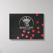 Boss Lady Hearts Gespannte Leinwanddruck (Vorderseite)