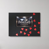 Boss Lady Hearts Gespannte Leinwanddruck (Vorderseite)