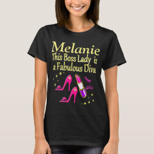 BOSS LADY IST EIN FABULOUS DIVA PERSONALISIERT T S T-Shirt