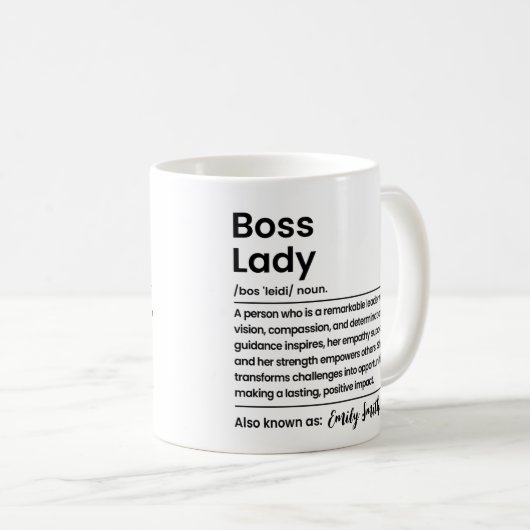 Boss Lady Kaffeetasse (VorderseiteRechts)