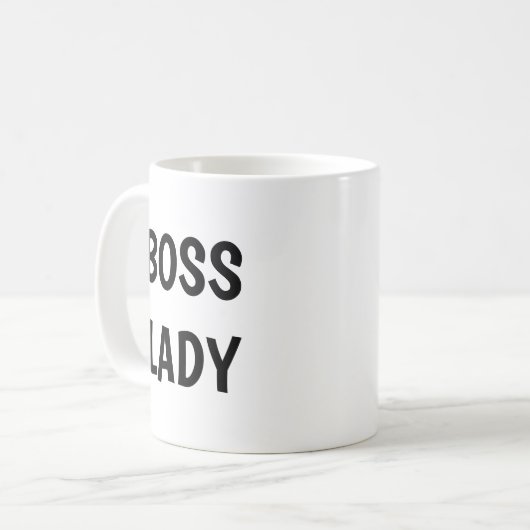 Boss Lady Kaffeetasse (Vorderseite Links)
