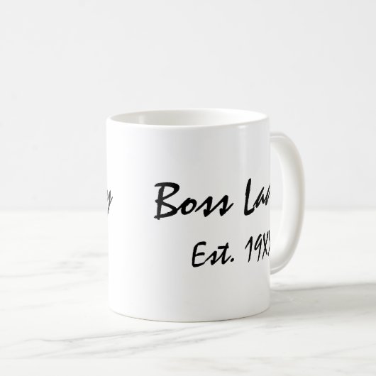 Boss Lady Kaffeetasse (VorderseiteRechts)