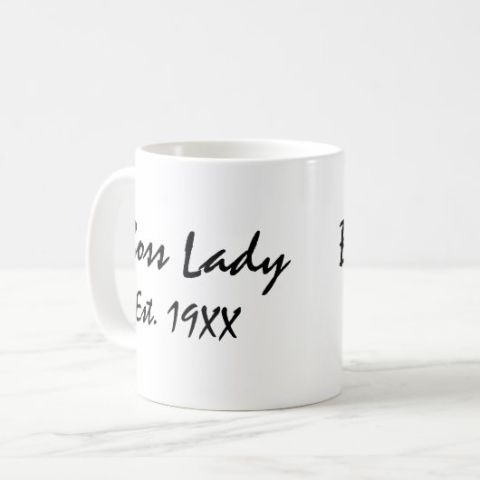 Boss Lady Kaffeetasse (Vorderseite Links)