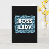 Boss Lady Karte (Gelbe Blume)