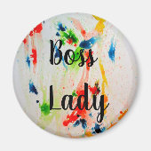 Boss Lady Kühlschrank Magnet (Vorne)