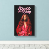 Boss Lady Leinwanddruck (Insitu (Holzboden))