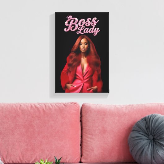 Boss Lady Leinwanddruck (Insitu (Wohnzimmer))