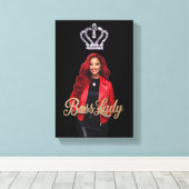 Boss Lady Leinwanddruck (Insitu (Holzboden))