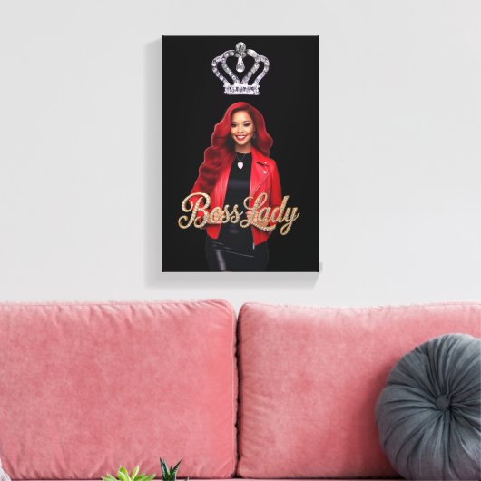 Boss Lady Leinwanddruck (Insitu (Wohnzimmer))