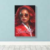 Boss Lady Leinwanddruck (Insitu (Holzboden))