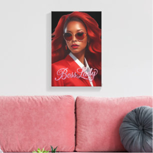 Boss Lady Leinwanddruck