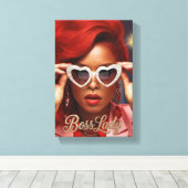 Boss Lady Leinwanddruck (Insitu (Holzboden))