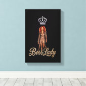 Boss Lady Leinwanddruck (Insitu (Holzboden))