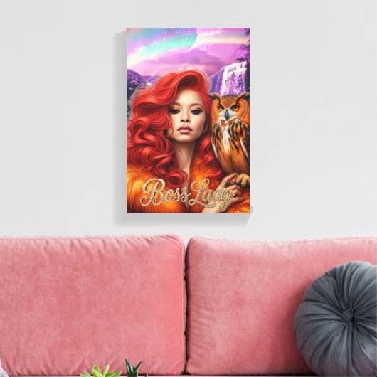 Boss Lady Leinwanddruck (Insitu (Wohnzimmer))