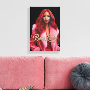 Boss Lady Leinwanddruck