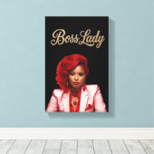 Boss Lady Leinwanddruck (Insitu (Holzboden))