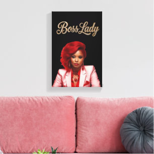 Boss Lady Leinwanddruck