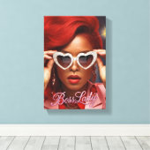 Boss Lady Leinwanddruck (Insitu (Holzboden))