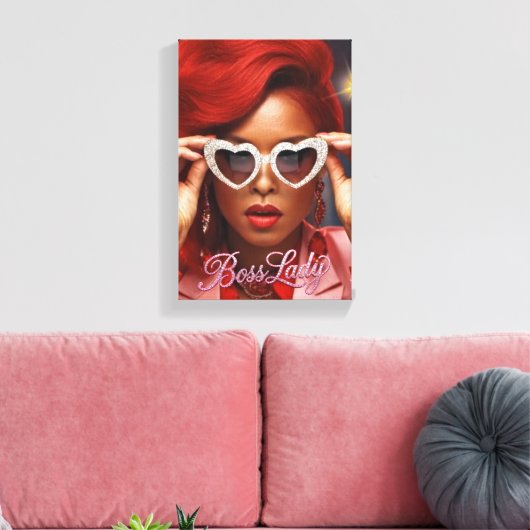 Boss Lady Leinwanddruck (Insitu (Wohnzimmer))