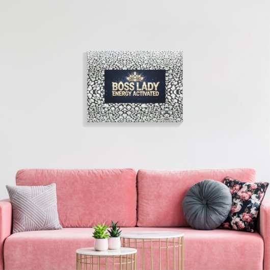 Boss Lady Leinwanddruck gespannt (Insitu (Wohnzimmer))
