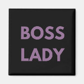 Boss Lady Lila Letters Magnet (Vorne)